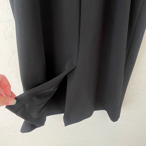 Bebe Little Black Dress with Plunging Deep V Neckline black 4 NEW - Picture 7 of 14